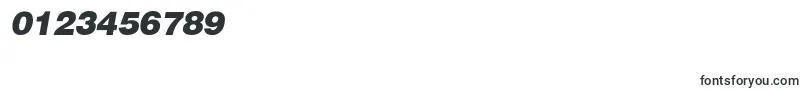 Fonte HelveticaBlackitalic – fontes para números e dígitos