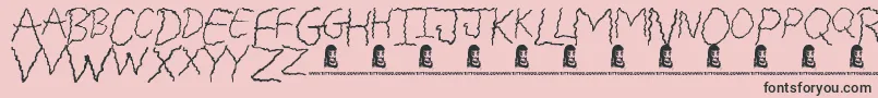 FreakyFriday Font – Black Fonts on Pink Background