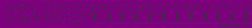 FreakyFriday Font – Black Fonts on Purple Background