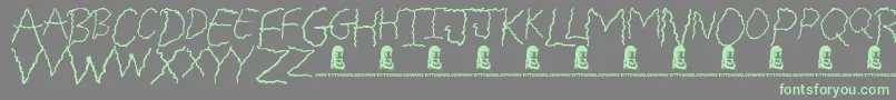 FreakyFriday Font – Green Fonts on Gray Background