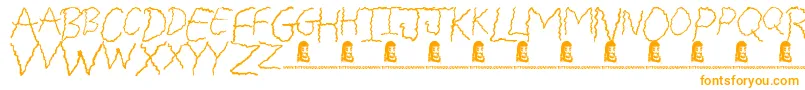 FreakyFriday Font – Orange Fonts on White Background