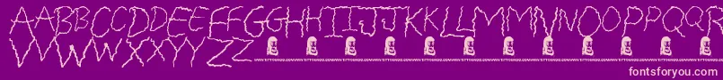 FreakyFriday Font – Pink Fonts on Purple Background