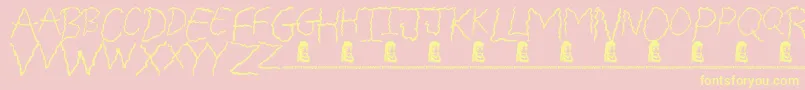 FreakyFriday Font – Yellow Fonts on Pink Background
