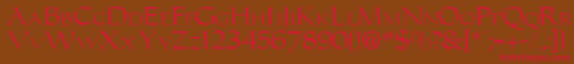 Carolus Font – Red Fonts on Brown Background