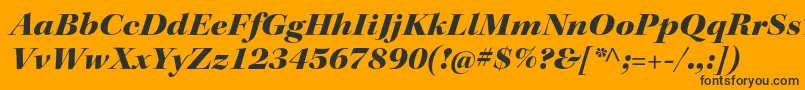 KeplerstdBlackextitdisp Font – Black Fonts on Orange Background