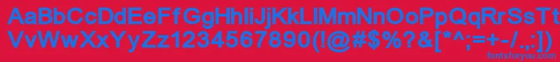 ErUniversKoi8Bold Font – Blue Fonts on Red Background