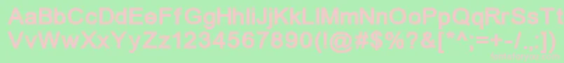 ErUniversKoi8Bold Font – Pink Fonts on Green Background