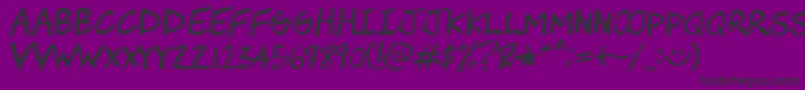 Chawp Font – Black Fonts on Purple Background