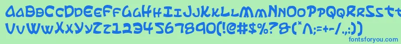Ephesianc-fontti – siniset fontit vihreällä taustalla
