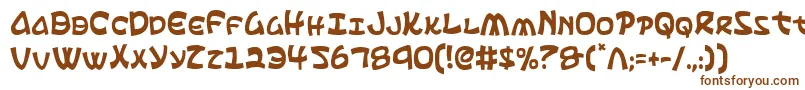 Шрифт Ephesianc – коричневые шрифты на белом фоне