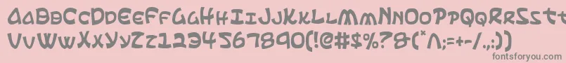 Шрифт Ephesianc – серые шрифты на розовом фоне