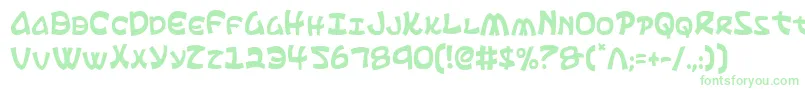 Ephesianc Font – Green Fonts on White Background