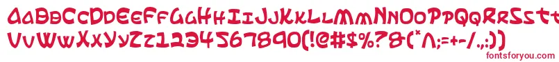 Ephesianc Font – Red Fonts on White Background