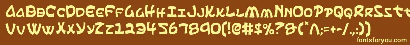 Шрифт Ephesianc – жёлтые шрифты на коричневом фоне