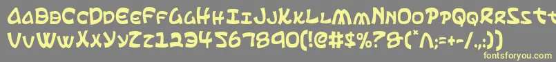 Шрифт Ephesianc – жёлтые шрифты на сером фоне