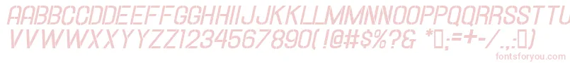 HallandaleStencilBd.It.Jl Font – Pink Fonts on White Background