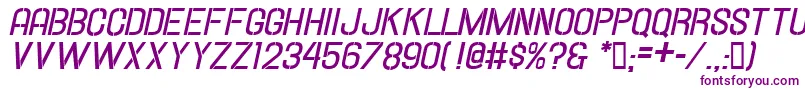 Шрифт HallandaleStencilBd.It.Jl – фиолетовые шрифты