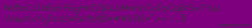 Lehn095 Font – Black Fonts on Purple Background