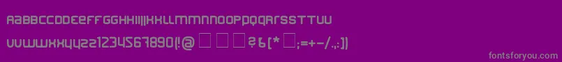 Finder Font – Gray Fonts on Purple Background