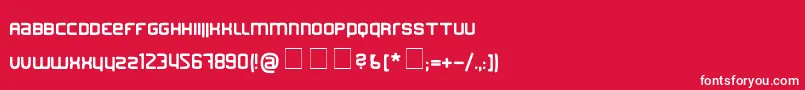 フォントFinder – 赤い背景に白い文字