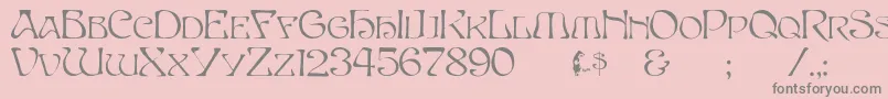 More about Betacapital Font Betacapital Font – Gray Fonts on Pink Background