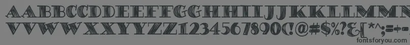 DegawsDemo Font – Black Fonts on Gray Background