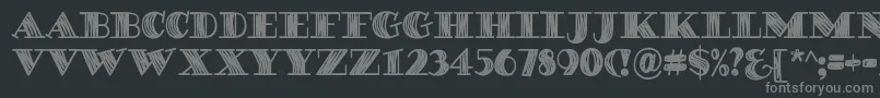 DegawsDemo Font – Gray Fonts on Black Background