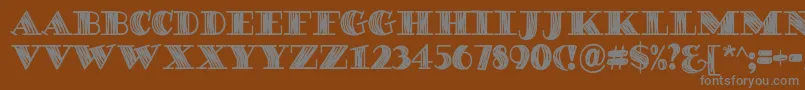 DegawsDemo Font – Gray Fonts on Brown Background