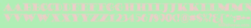 DegawsDemo Font – Pink Fonts on Green Background