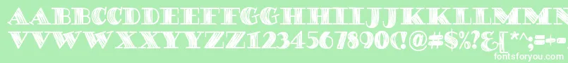 DegawsDemo Font – White Fonts on Green Background