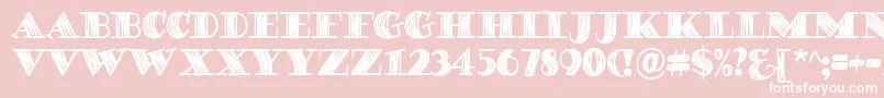 DegawsDemo Font – White Fonts on Pink Background