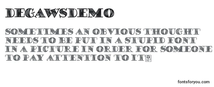 DegawsDemo Font