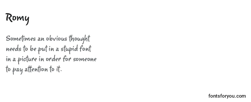 Letter Romy Fuente Romy | FontsForYou