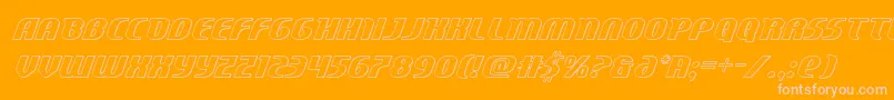 More about Centaurusout Font Centaurusout Font – Pink Fonts on Orange Background