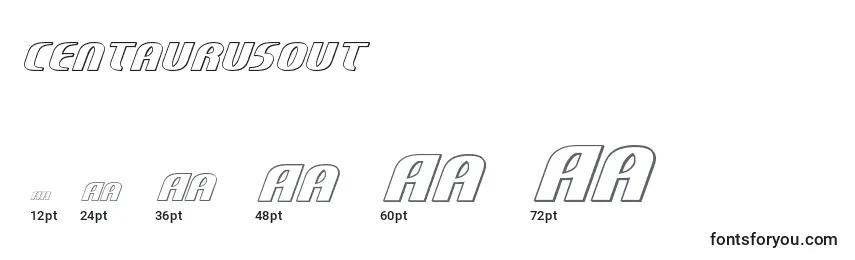 Centaurusout Font Sizes