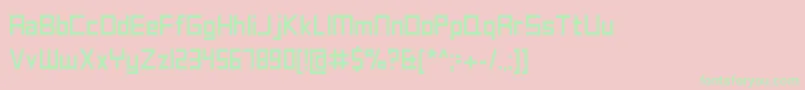 Cone Font – Green Fonts on Pink Background