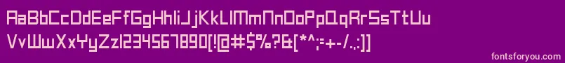 Шрифт Cone – розовые шрифты на фиолетовом фоне