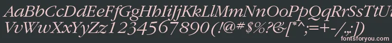 Grd46C Font – Pink Fonts on Black Background