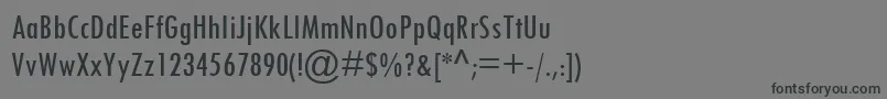 TwCenMtCondensed Font – Black Fonts on Gray Background