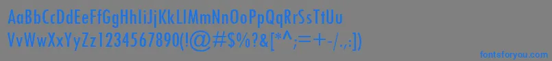 TwCenMtCondensed Font – Blue Fonts on Gray Background
