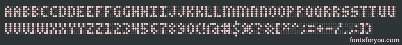 CharailleAoe Font – Pink Fonts on Black Background