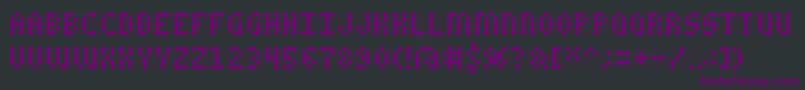 Шрифт CharailleAoe – фиолетовые шрифты на чёрном фоне