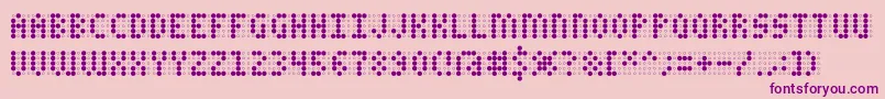 CharailleAoe Font – Purple Fonts on Pink Background