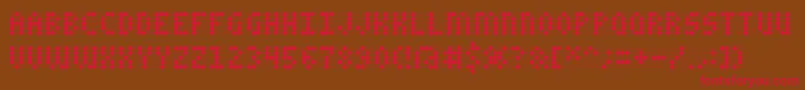 CharailleAoe Font – Red Fonts on Brown Background