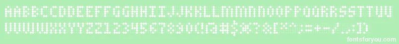 CharailleAoe Font – White Fonts on Green Background