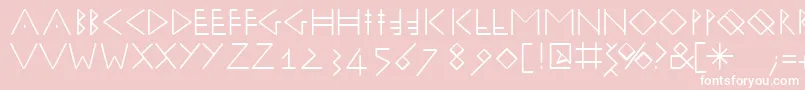 Runik50 Font – White Fonts on Pink Background