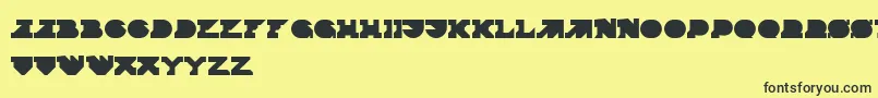 Termina Font – Black Fonts on Yellow Background