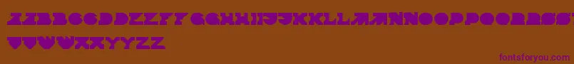 Lisätietoja Termina-fontista Termina-fontti – violetit fontit ruskealla taustalla