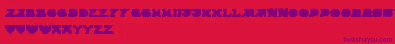 Шрифт Termina – фиолетовые шрифты на красном фоне