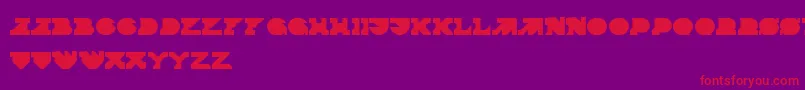 Шрифт Termina – красные шрифты на фиолетовом фоне